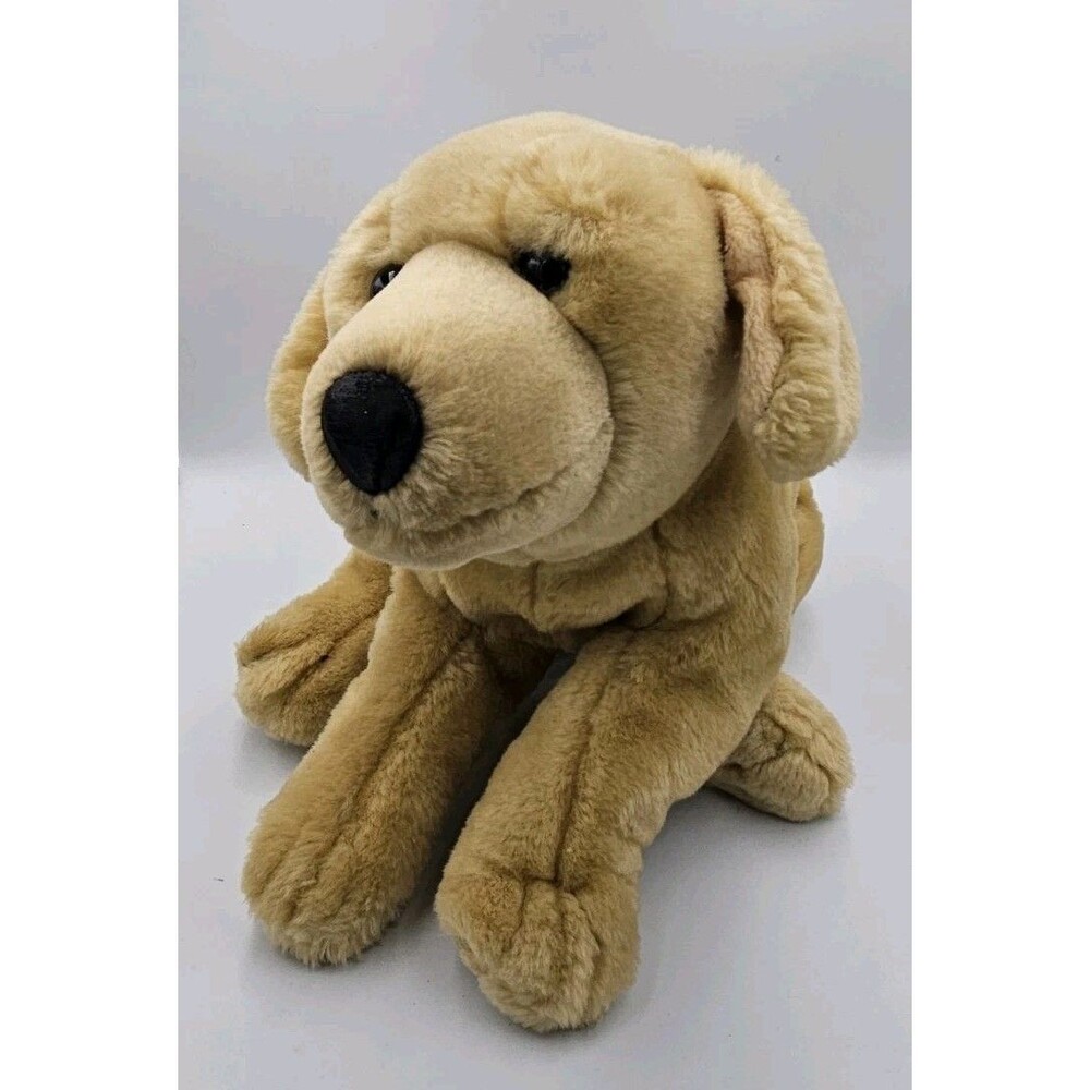 Yellow Lab Labrador Retriever Puppy Dog Plush Stuffed Animal Realistic Toy 12" - Picture 2 of 8